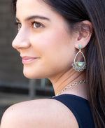 Sterling Lace and Turquoise Earrings - Barse Jewelry