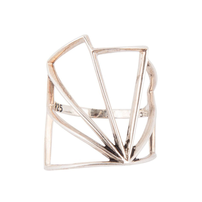 Sterling Silver Multi Angle Ring - Barse Jewelry