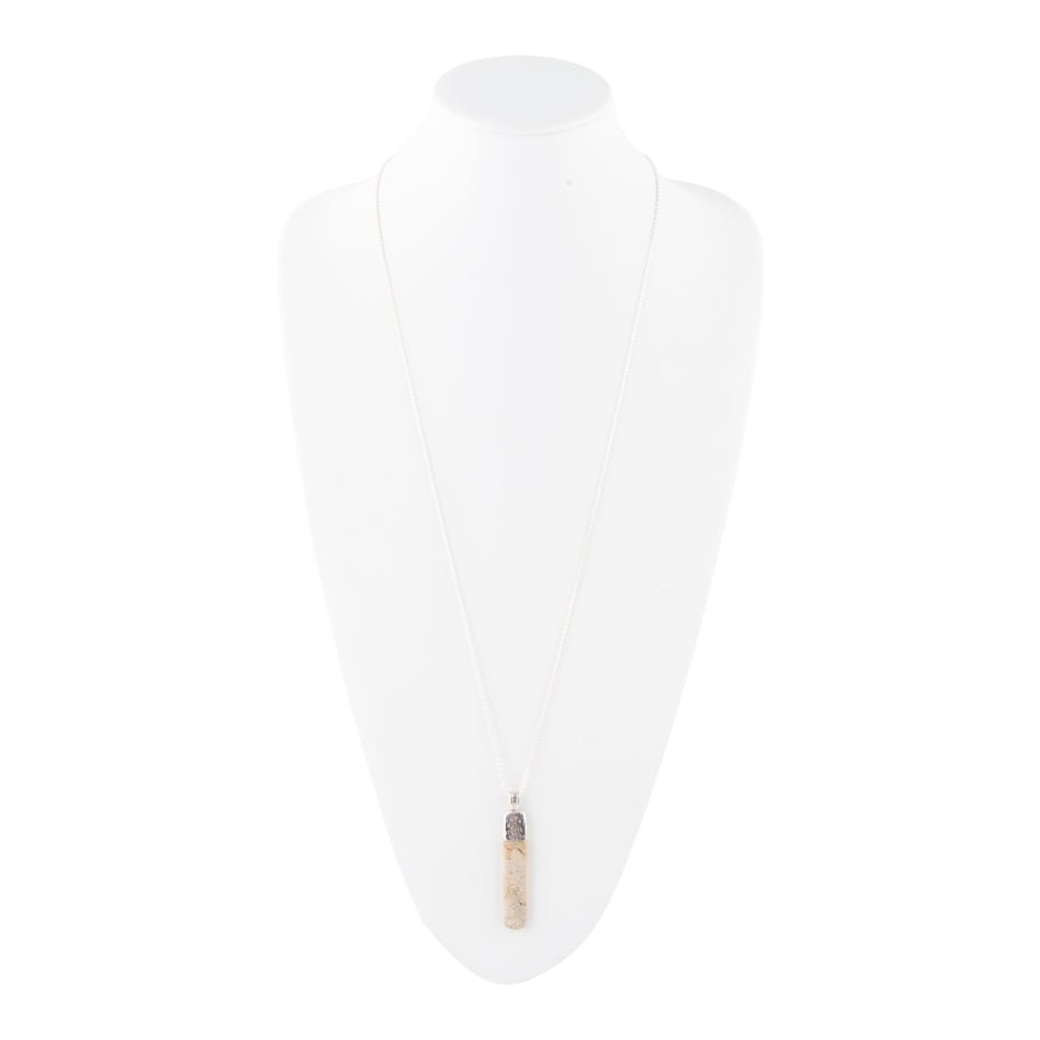 Straightaway African Opal Pendant Necklace - Barse Jewelry