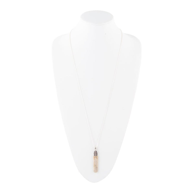 Straightaway African Opal Pendant Necklace - Barse Jewelry