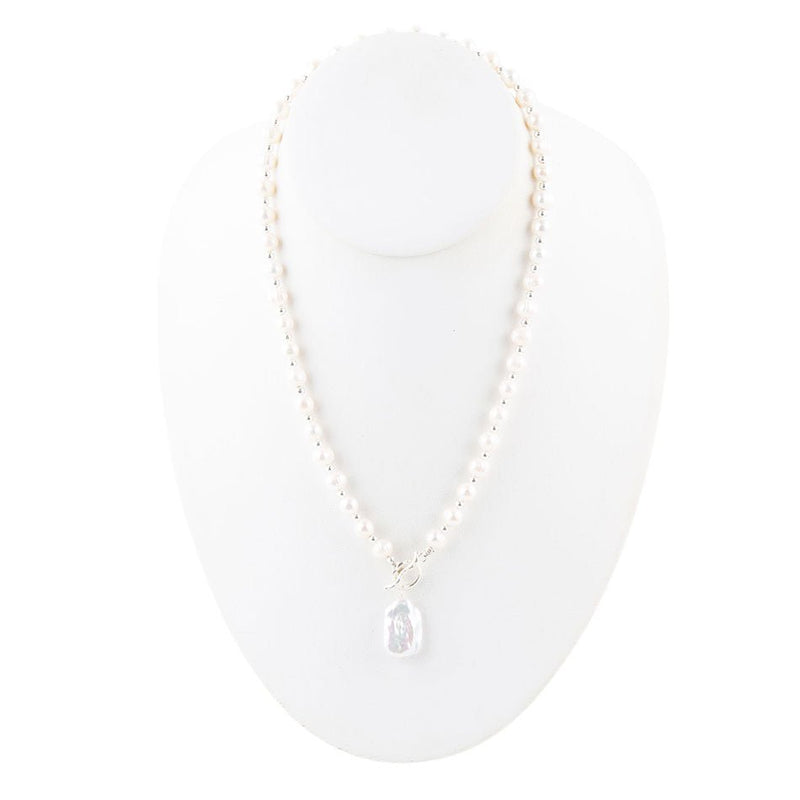 Sunday Best Pearl Toggle Necklace - Barse Jewelry