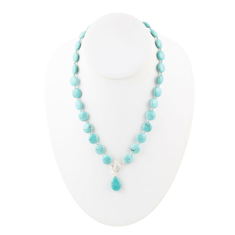 Sunday Best Turquoise Toggle Necklace - Barse Jewelry