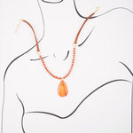 Sunny Vibes Orange Jasper Necklace - Barse Jewelry