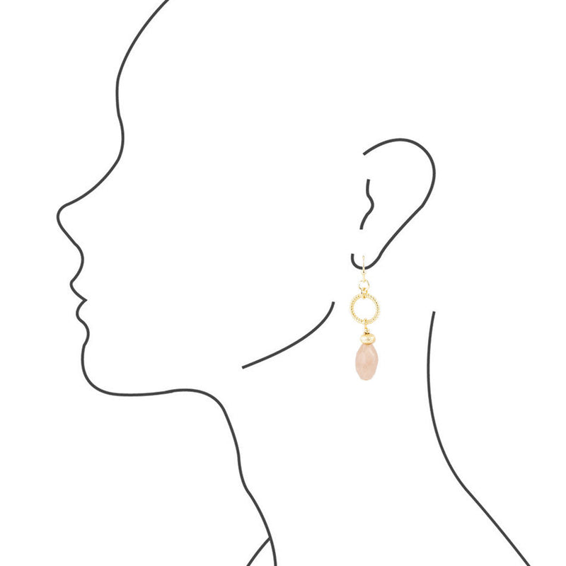 Sunstone Classic Drop Earrings - Barse Jewelry