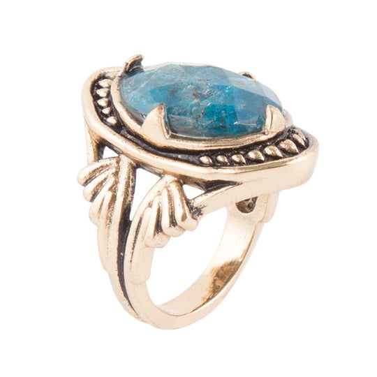 Sweet Dreams Faceted Apatite Ring