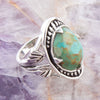 Sweet Dreams Faceted Turquoise and Sterling Silver Ring - Barse Jewelry