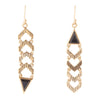 Switch It Up Long Totem Onyx and Bronze Earrings - Barse Jewelry
