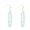 Teal Agate Endless Loop Earrings - Barse Jewelry