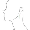 Teal Agate Endless Loop Earrings - Barse Jewelry
