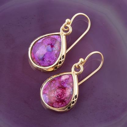 The Perfect Drop of Purple Turquoise Earrings - Barse Jewelry