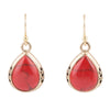 The Perfect Drop Red Howlite Earrings - Barse Jewelry