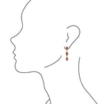 Three Times the Coral Drop Earring - Barse Jewelry