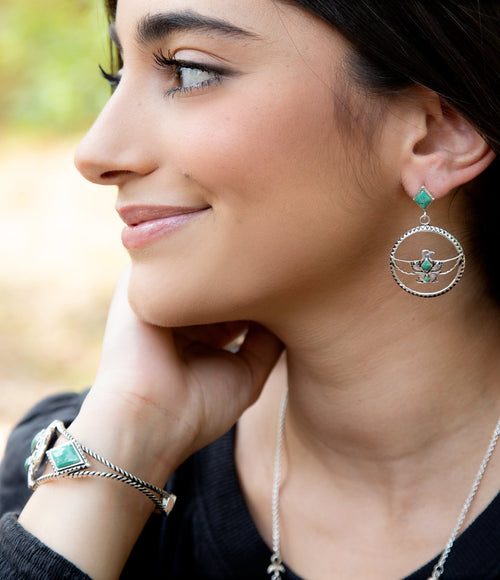 Thunderbird Sterling Silver Earrings - Barse Jewelry