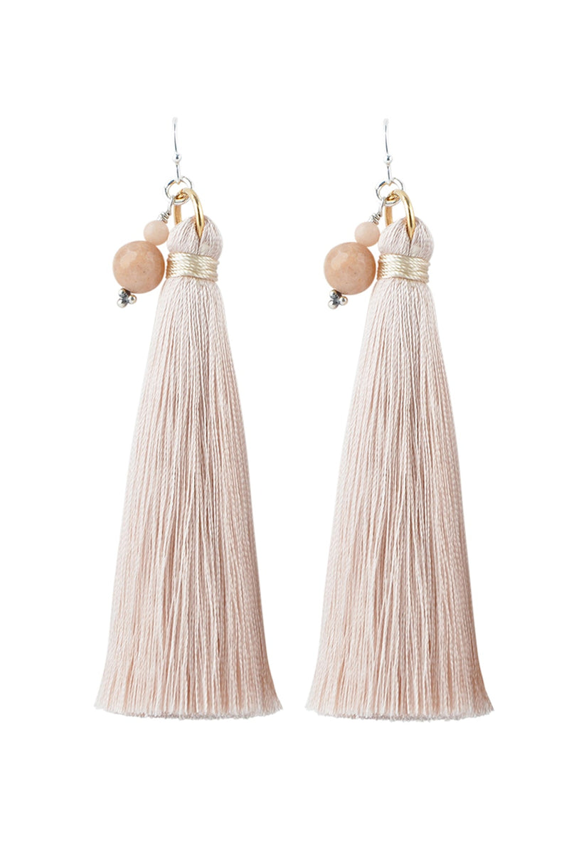Tickled Pink Tassel Earring - Barse Jewelry