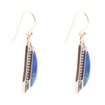 Trapezoid Tile Lapis Earrings - Barse Jewelry
