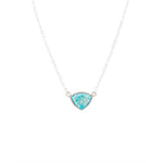 Trident Chrysocolla and Sterling Necklace - Barse Jewelry