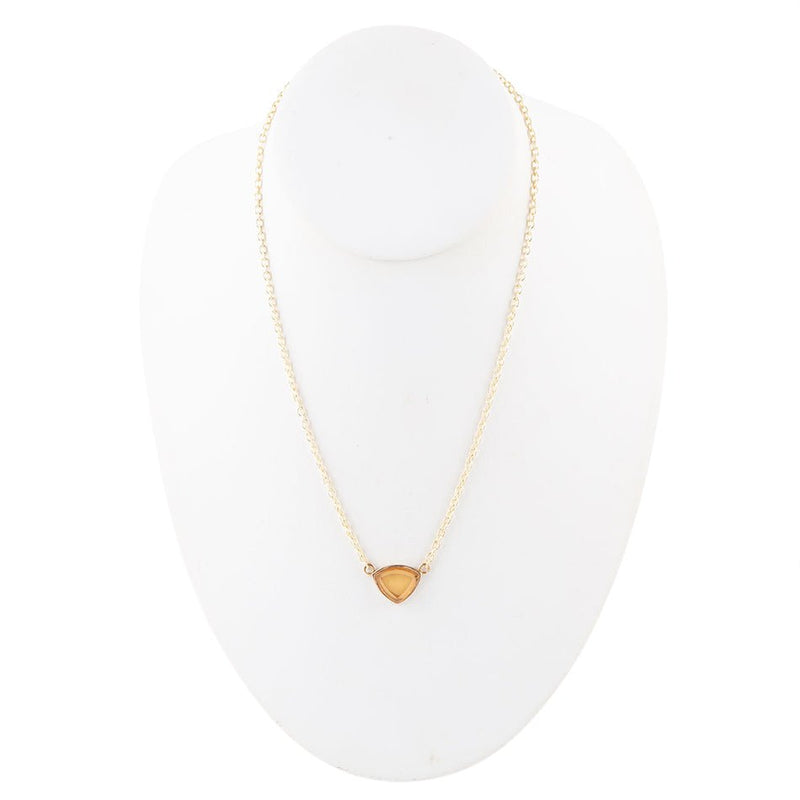 Trident Citrine and Bronze Necklace - Barse Jewelry