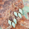 Trillion Green Turquoise Chandelier Earrings - Barse Jewelry