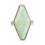 Trillion Green Turquoise Ring - Barse Jewelry