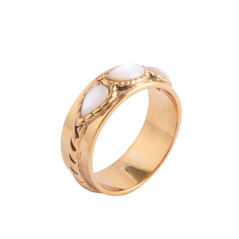 Triple Stone Simplicity Ring Bronze - Barse Jewelry
