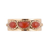 Triple Stone Simplicity Ring- Carnelian and Bronze - Barse Jewelry