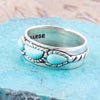 Triple Stone Simplicity Turquoise and Sterling Silver Ring - Barse Jewelry