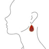 True Carnelian Teardrop Earrings - Barse Jewelry