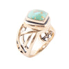 Turquoise and Bronze Cut Out Ring - Barse Jewelry