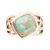 Turquoise and Bronze Cut Out Ring - Barse Jewelry