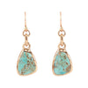 Turquoise and Bronze Drop Earrings - Barse Jewelry