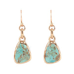 Turquoise and Bronze Drop Earrings - Barse Jewelry