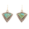 Turquoise and Bronze Earrings - Barse Jewelry