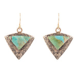 Turquoise and Bronze Earrings - Barse Jewelry