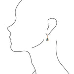 Turquoise and Spiny Oyster Matrix and Bronze Earrings - Barse Jewelry