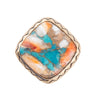 Turquoise and Spiny Oyster Shell Bronze Ring - Barse Jewelry