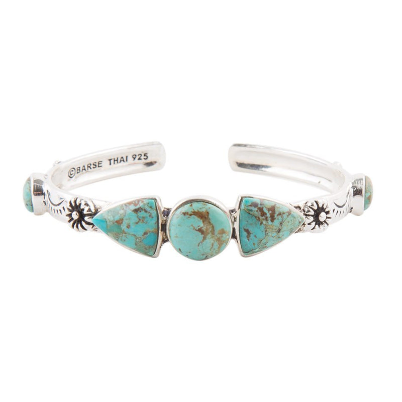 Turquoise and Sterling Silver Cuff Bracelet - Barse Jewelry