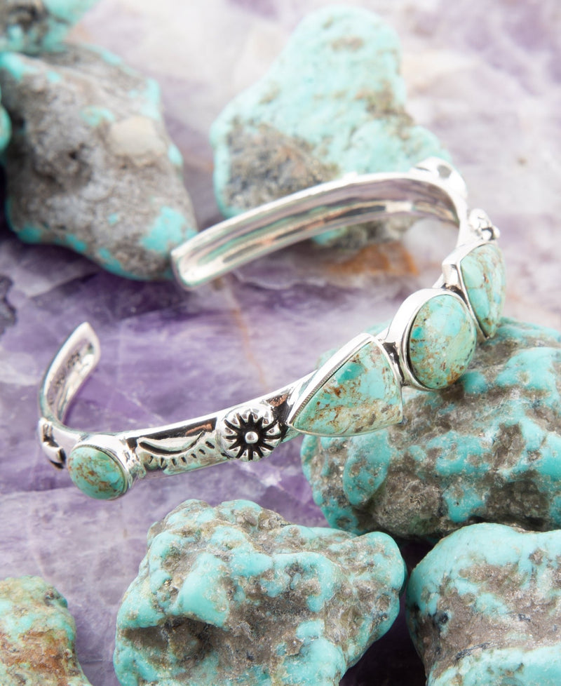 Turquoise and Sterling Silver Cuff Bracelet - Barse Jewelry