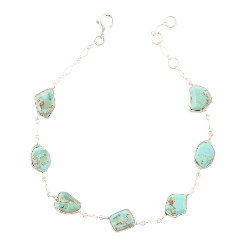 Turquoise and Sterling Silver Line Bracelet - Barse Jewelry