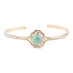 Turquoise Aztec Bronze Cuff - Barse Jewelry