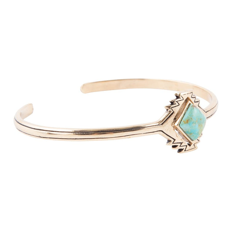 Turquoise Aztec Bronze Cuff - Barse Jewelry