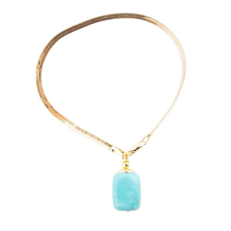 Turquoise Baron Snake Chain Bracelet - Barse Jewelry