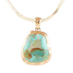 Turquoise Baron Snake Chain Pendant Necklace - Barse Jewelry