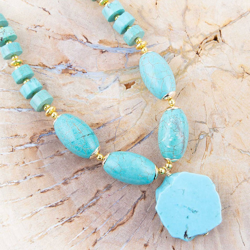 The Meridian Turquoise Statement Necklace – Calli Co. Silver