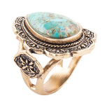 Turquoise Concha Ring - Barse Jewelry
