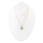 Turquoise Heart Pendant and Bronze Necklace - Barse Jewelry
