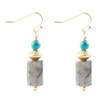 Turquoise Labradorite Drop Earrings - Barse Jewelry
