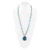 Turquoise Labradorite Long Pendant Necklace - Barse Jewelry