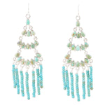 Turquoise Layered Chandelier Earrings - Barse Jewelry
