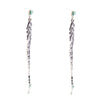 Turquoise Long Woven Seed Bead Earrings - Barse Jewelry