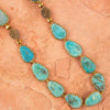 Turquoise Magnesite Glitz Statement Necklace - Barse Jewelry